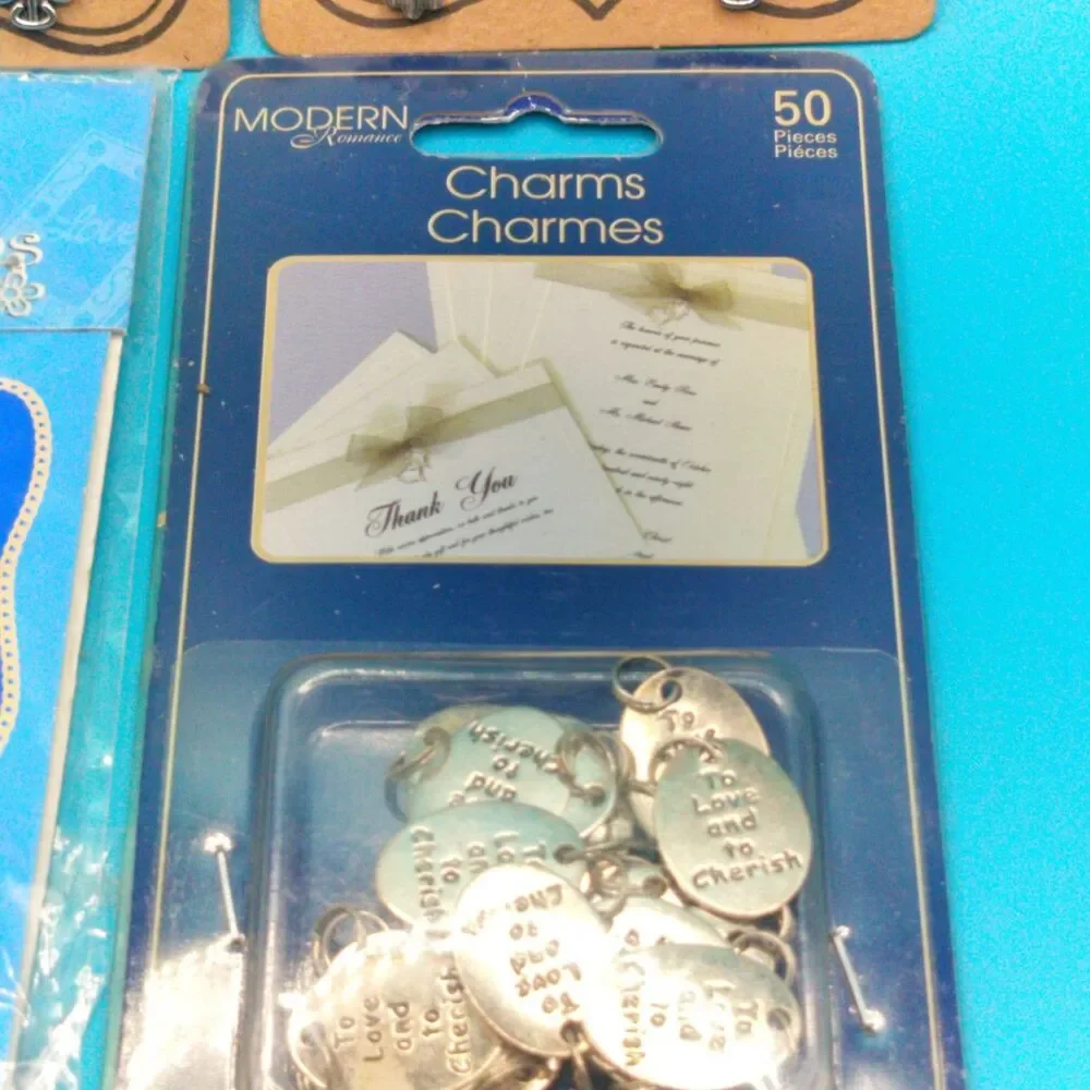 Charms Craft Lot Mix Crosses Tags Crystal Beads